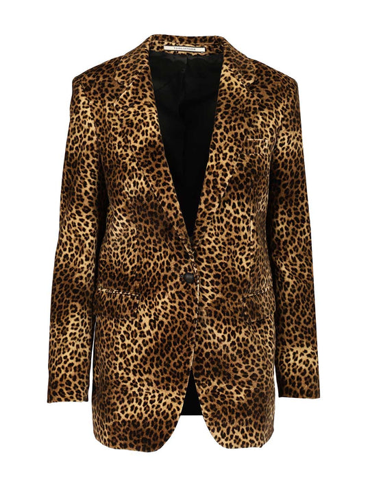 Single-Breasted Blazer Giacche Animalier