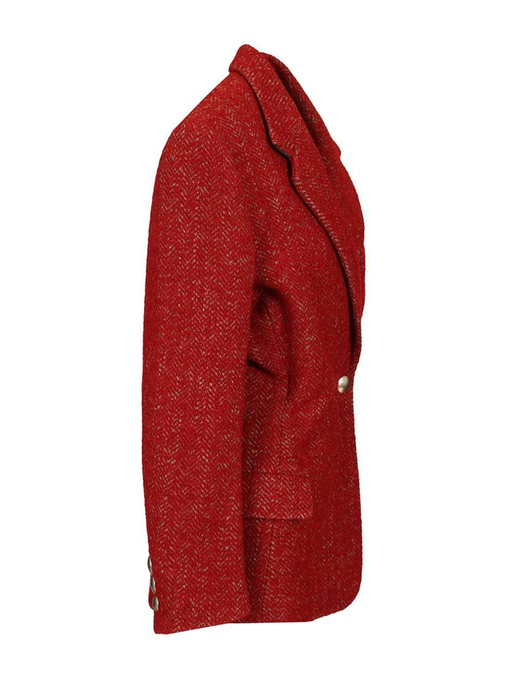 Isabel Marant Gallie Coats - Rosso | b973d2d5030274edec5386d18be18495c681cb84