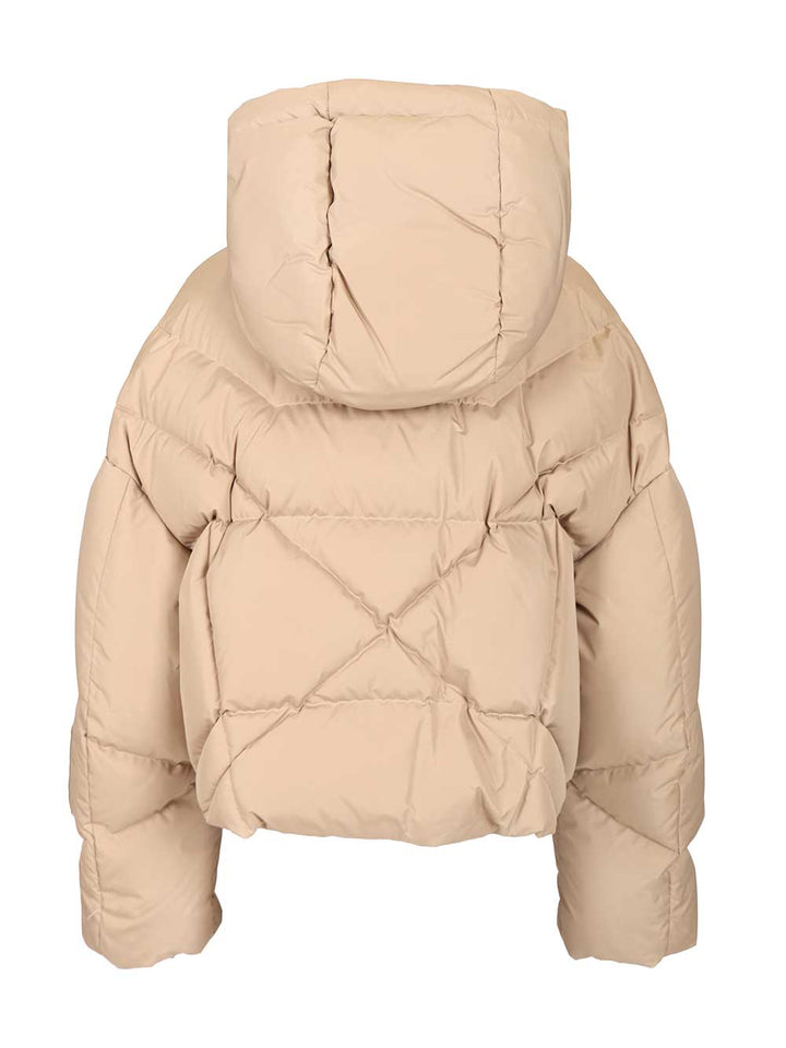 Khrisjoy Crop Iconic Milano Coats - Beige | a476b5d0d39daec9ac1621c4dfe622fb572e7764