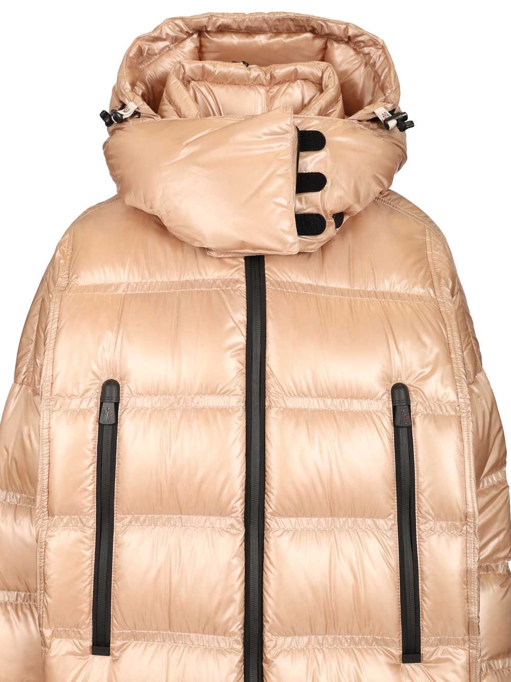 Moncler Grenoble Rochelairs Long Down Jacket With Hood Coats - Rose | 6b6ab4b168a6c83759697277a4827df9c2f5587b