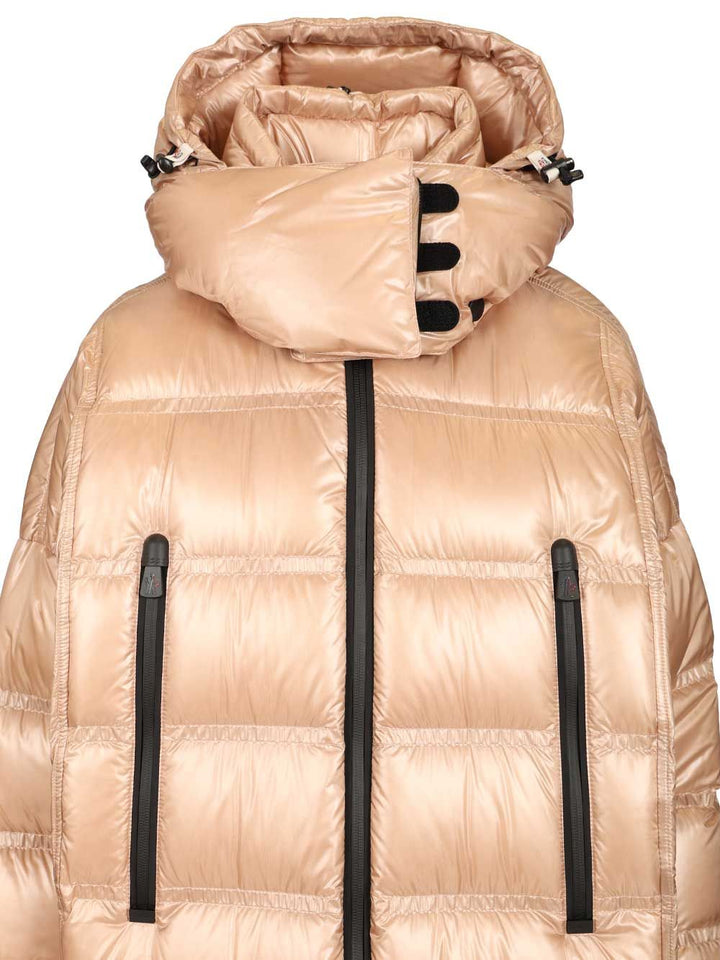 Moncler Grenoble Rochelairs Long Down Jacket With Hood Coats - Rose | 6b6ab4b168a6c83759697277a4827df9c2f5587b