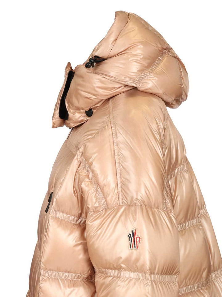 Moncler Grenoble Rochelairs Long Down Jacket With Hood Coats - Rose | d6555c4b6a468d2d5af21617a299562624ae0691