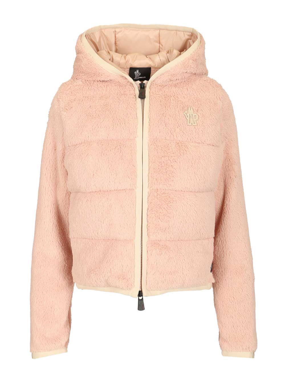 Moncler Grenoble Polartec® Padded Hoodie Giacche - Rose | f417a90f17b3896300acd5a83dadd2cba069a1c4