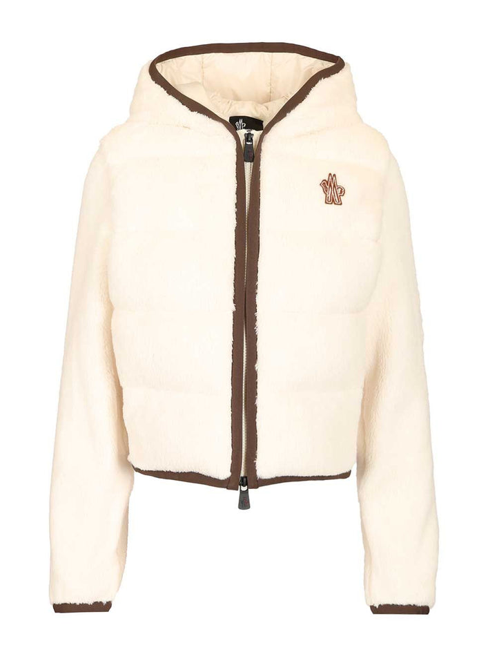 Moncler Grenoble Polartec® Padded Hoodie Giacche - Bianco | b320d563501f19f831179478fa9295cb3f717dbd
