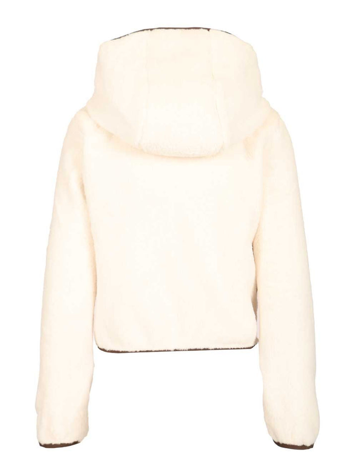 Moncler Grenoble Polartec® Padded Hoodie Giacche - Bianco | 351b489b5efaaaf482157f80b4877fff0522f01c