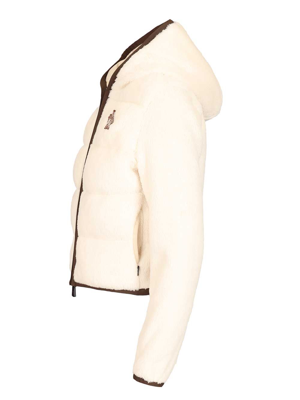 Moncler Grenoble Polartec® Padded Hoodie Giacche - Bianco | 1984ac9dcef3965360a8f2dedfe5fac33503f5d3