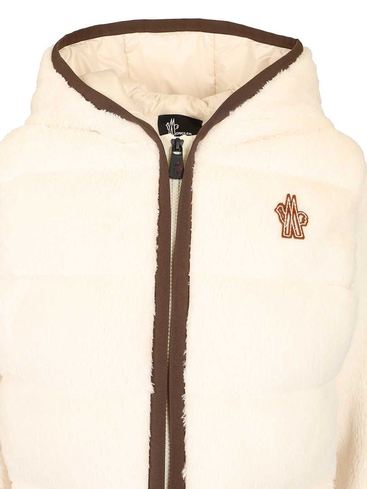 Moncler Grenoble Polartec® Padded Hoodie Giacche - Bianco | d46a60ddaca968d44ddc3015f13e60105275ab7b