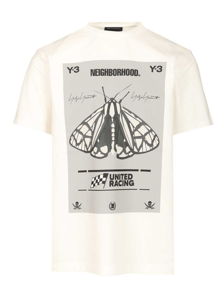 Adidas Y-3 Nbhd Graphic T-Shirt - Bianco | 96c54f74a69aab3db6edfe74130043af15635e90