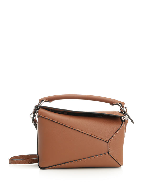 Puzzle Edge Mini Bag Handbags Marrone