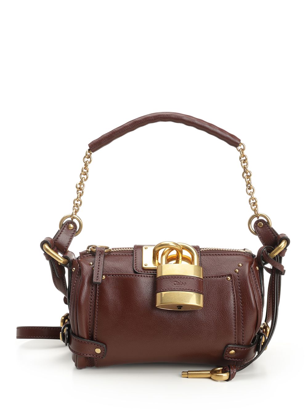 Chloe' Small Paddington Chain Bag Shoulder Bags - Marrone | 0540cbfdb60e8345e28bf7b5f8ebcb18bb654e60