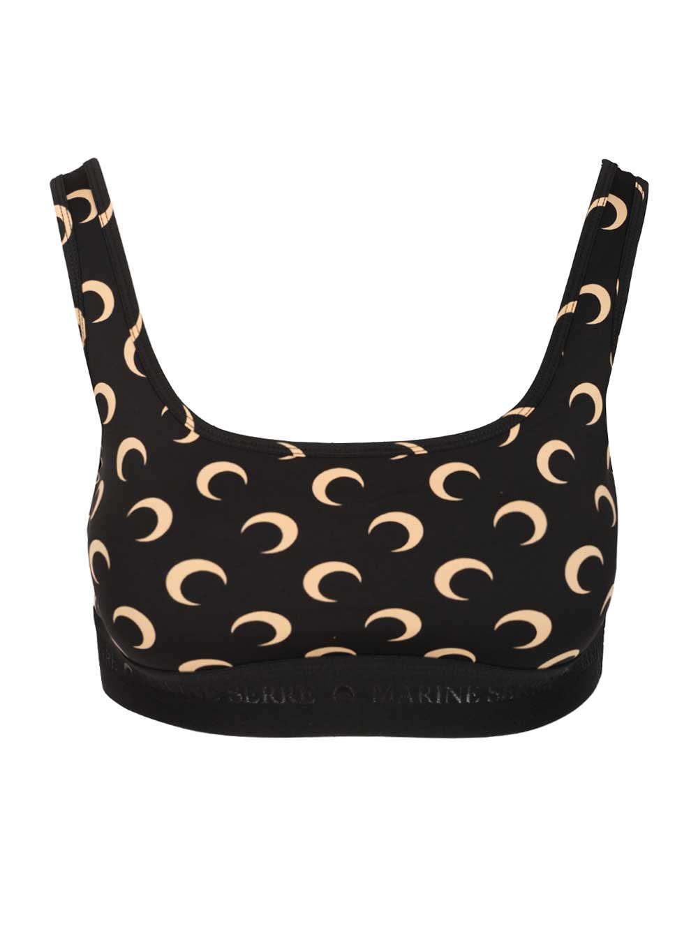 Marine Serre Moon Sports Bra Top - Nero | 553cda992342770deca74c92a505ef1fbae2f063