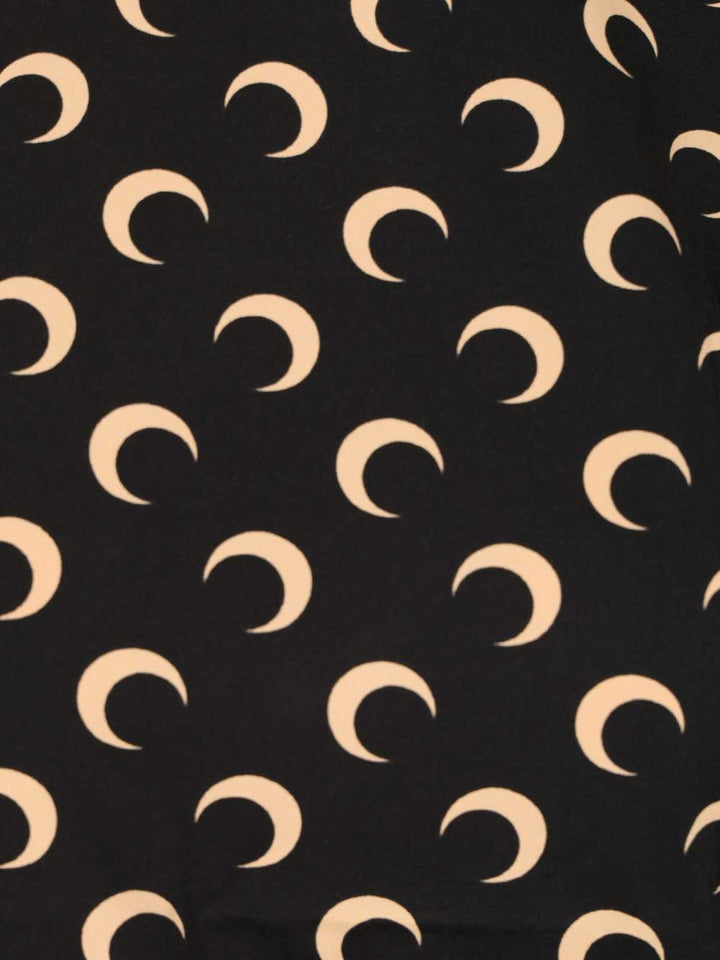 Marine Serre Moon Short-Sleeved Shirt Top - Nero | c9fe0be5cfc9526ec2d71b603d953fd834096359