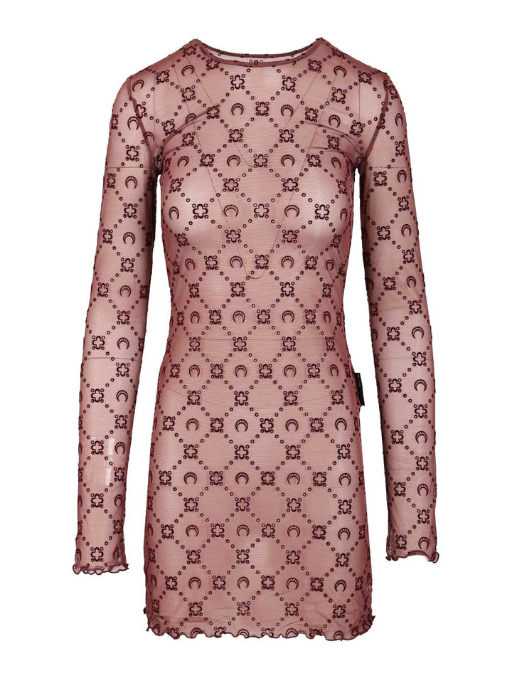 Marine Serre Moonogram Mini Crewneck Dress Abiti - Violet | a2221d6a81b024d50c7f47f3b7baec8f0a3f01cc