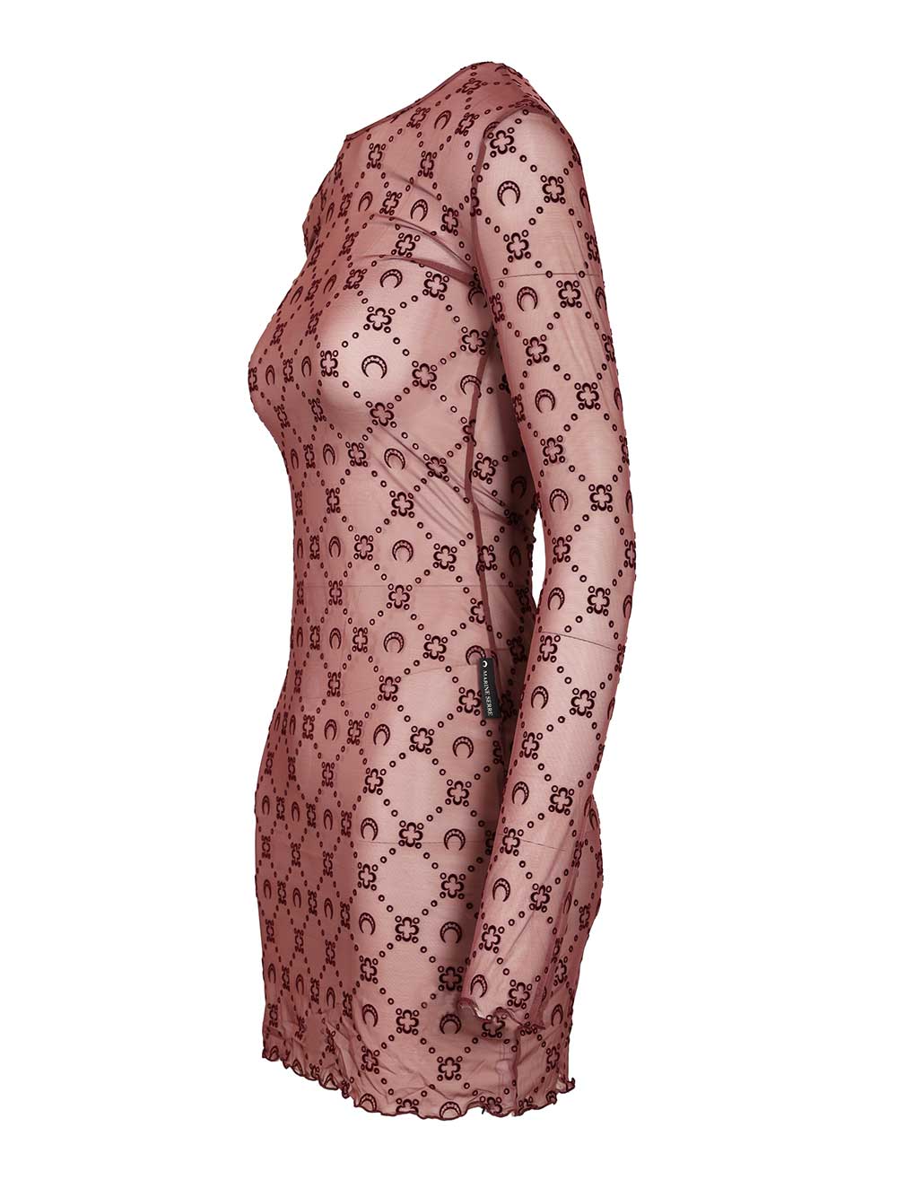 Marine Serre Moonogram Mini Crewneck Dress Abiti - Violet | acd63a92e7af635e4bfb9e98aaf3185e933a2040