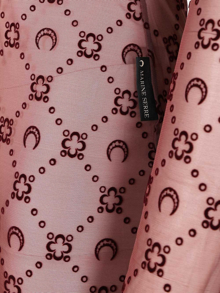 Marine Serre Moonogram Mini Crewneck Dress Abiti - Violet | 8f1a37bbba650e2ed69705b5b67a6ebb7380b3ac