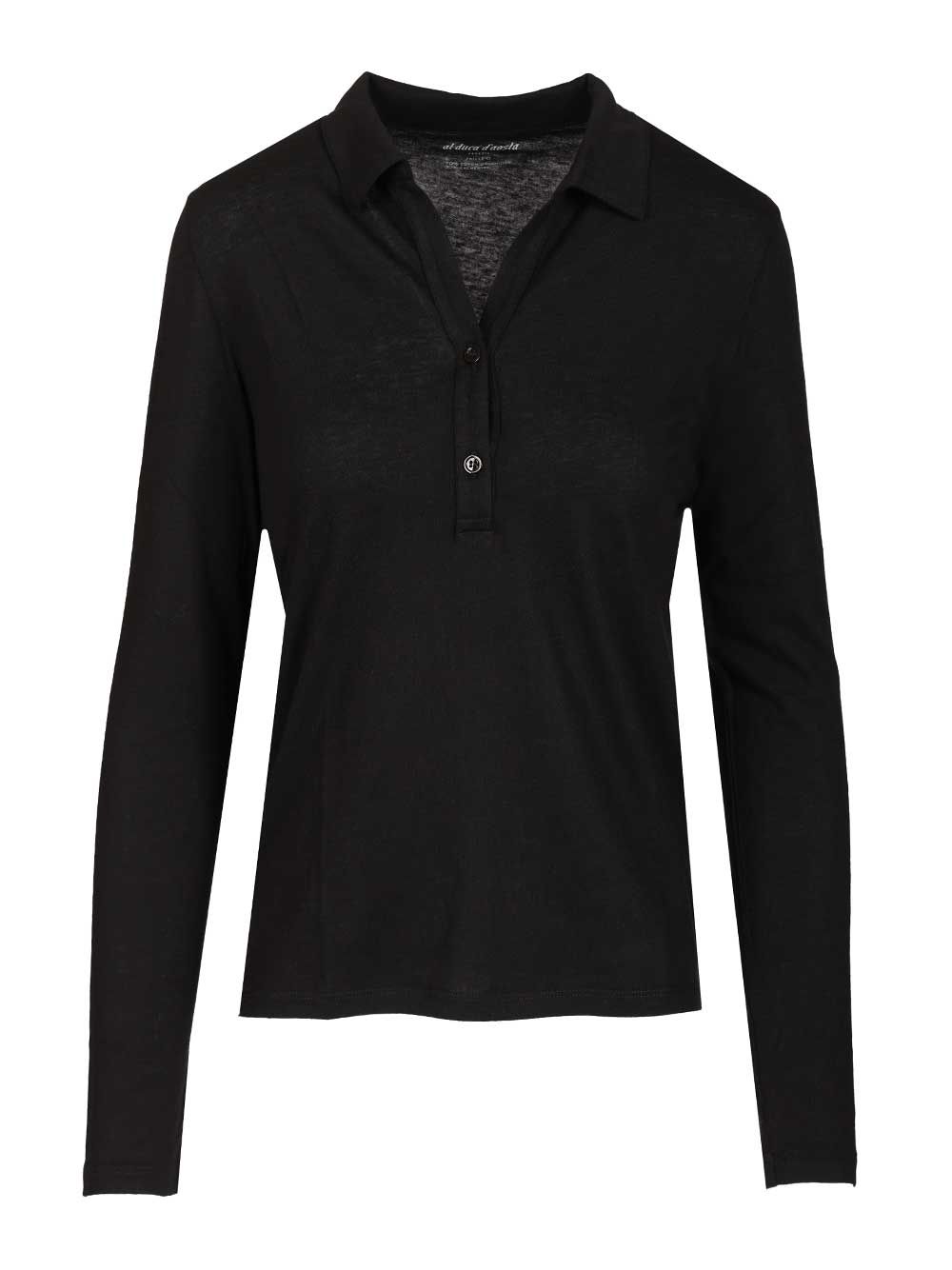 Al Duca D'Aosta Cotton And Cashmere Polo Shirt T-Shirt - Nero | 3d56eac8c2c4055c5488db13fee80358b92437fb
