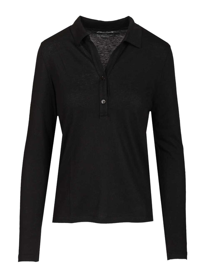 Al Duca D'Aosta Cotton And Cashmere Polo Shirt T-Shirt - Nero | 3d56eac8c2c4055c5488db13fee80358b92437fb
