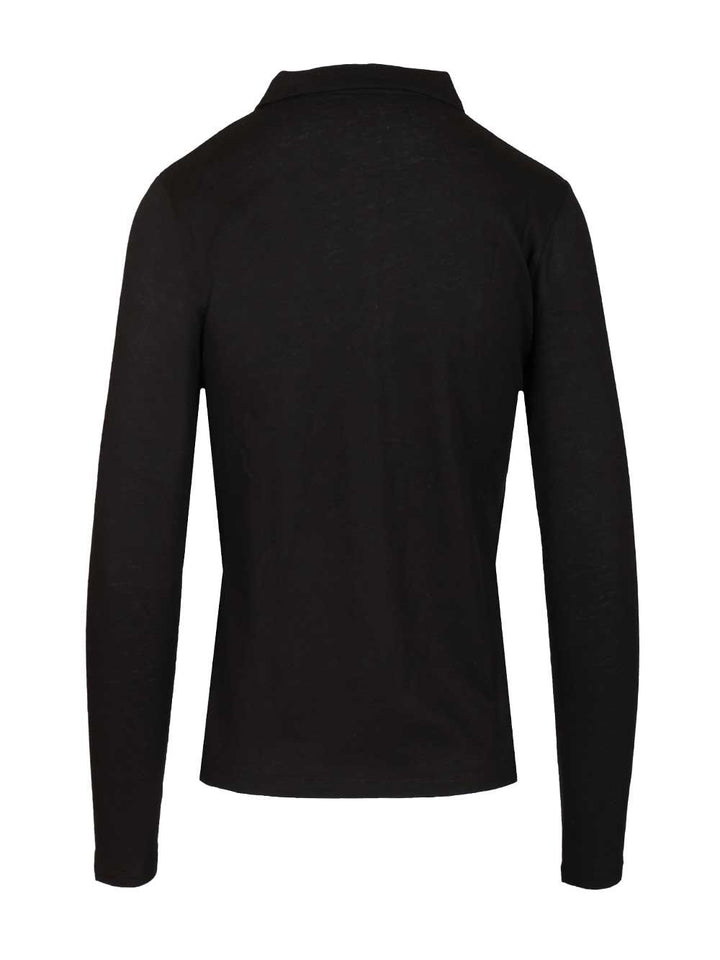 Al Duca D'Aosta Cotton And Cashmere Polo Shirt T-Shirt - Nero | 1578a5c65df56d2bf1fb206e315493421db3b53d