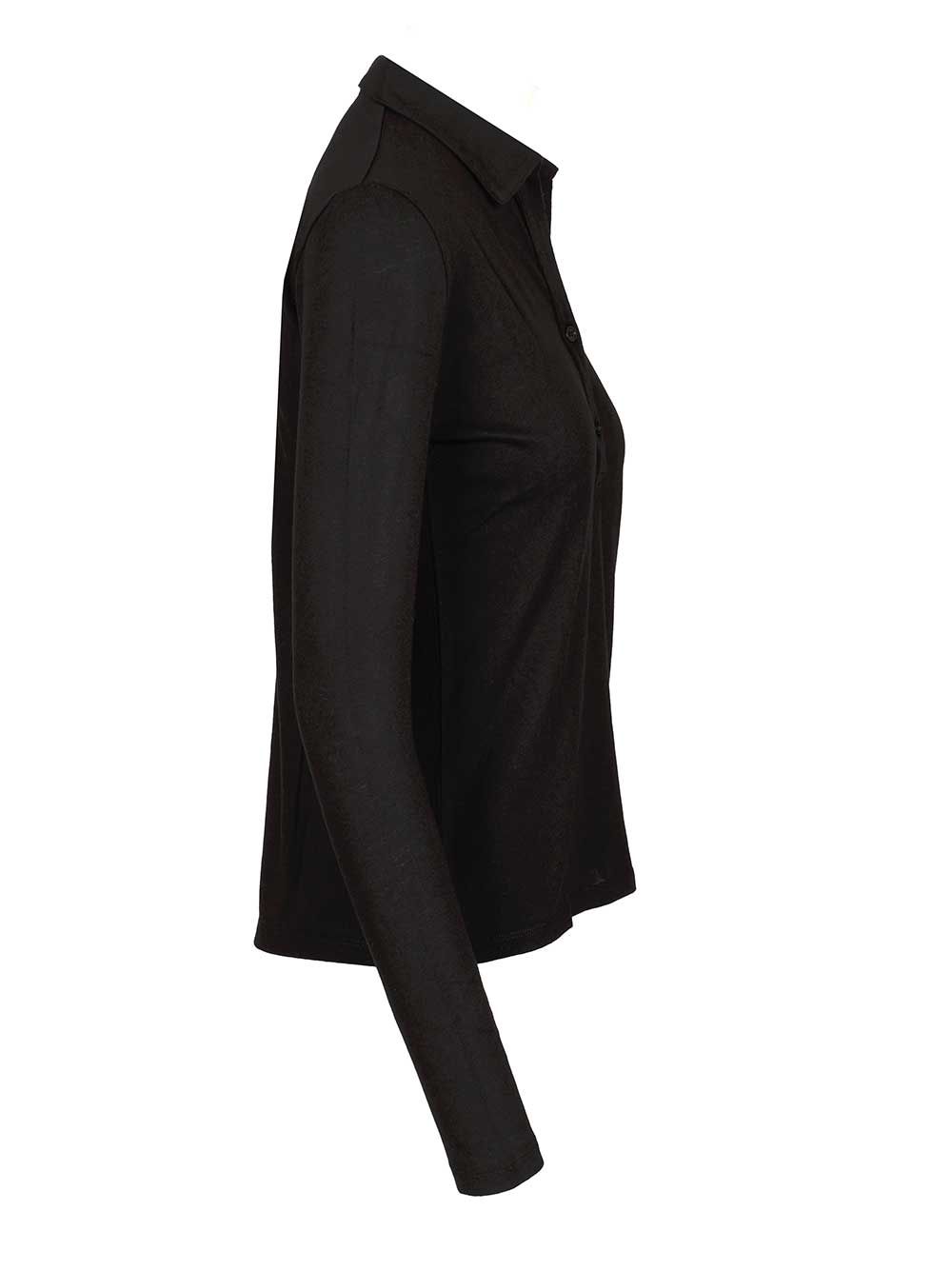 Al Duca D'Aosta Cotton And Cashmere Polo Shirt T-Shirt - Nero | 457085e645a8ebc0ede9feff85dcfc8ec9fb9c24