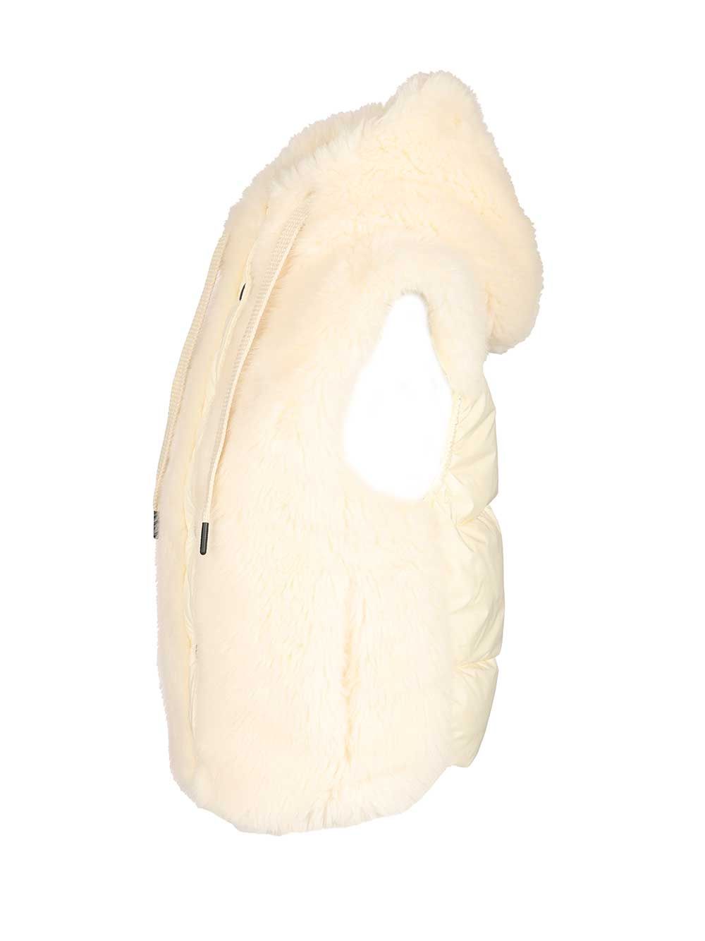Moncler Grenoble Arve Down Padded Vest Coats - Bianco | 304645a4999054c3eaa8e2ace86ee7c50ce8f817