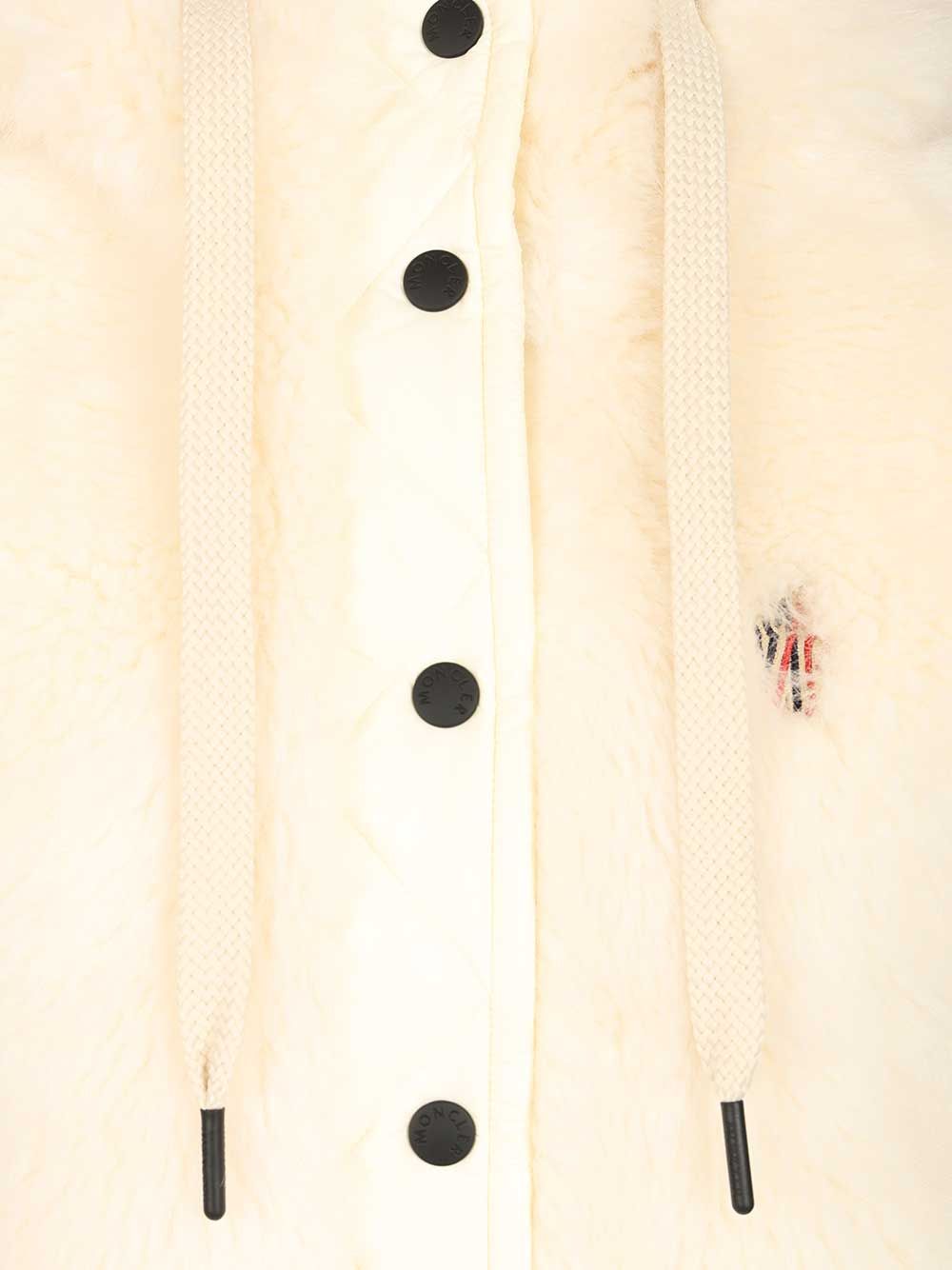 Moncler Grenoble Arve Down Padded Vest Coats - Bianco | 3e2a318ce12353d55de75e2dc5e190caf4972387