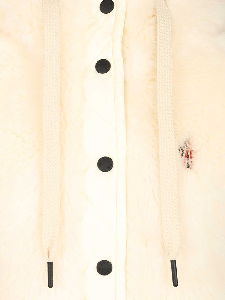 Moncler Grenoble Arve Down Padded Vest Coats - Bianco | 3e2a318ce12353d55de75e2dc5e190caf4972387