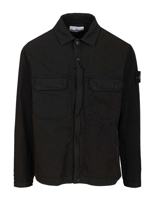 Field Jacket In Organic Cotton Shirts Nero