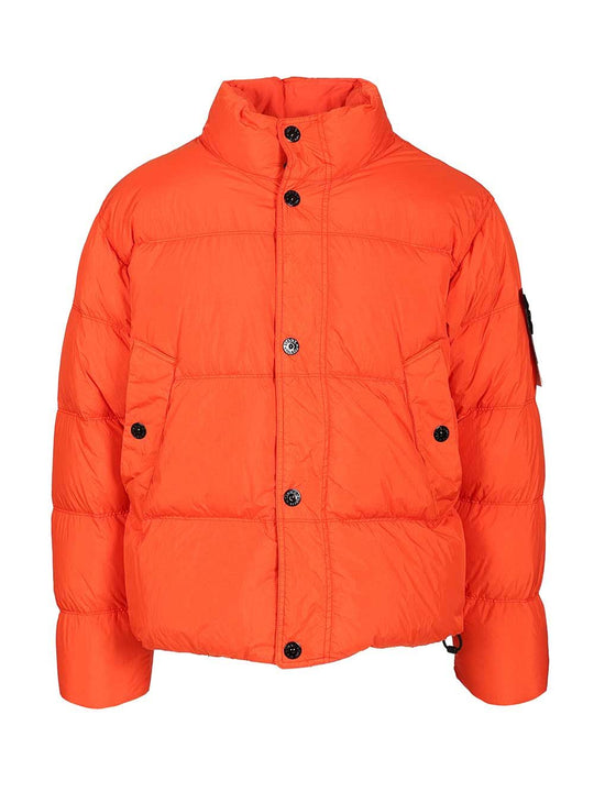 Down Jacket In Lightweight Recycled Nylon Reps Coats Rosso