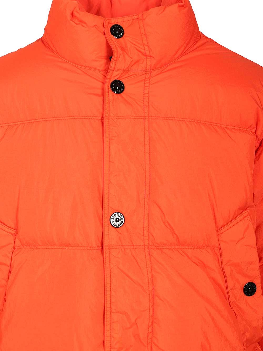 Stone Island Down Jacket In Lightweight Recycled Nylon Reps Coats - Rosso | 6e4c4241cca951ecb14f060657fc570e93c50720