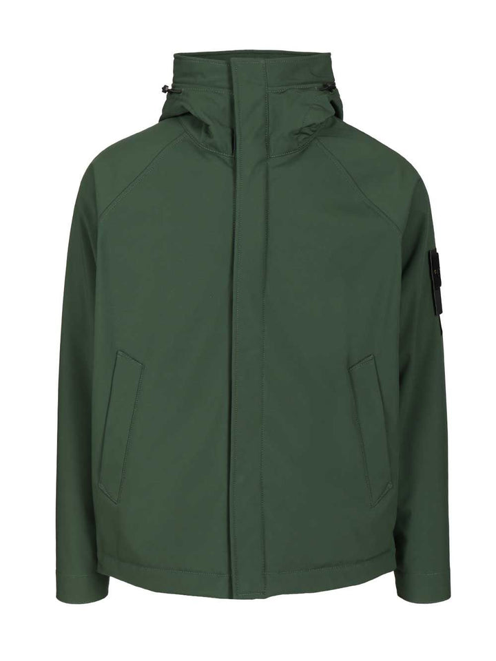 Stone Island Parka Soft Shell-R E.Dye® Coats - Verde | 7823073f514ad1cae11077f4ddd99f61f1d5255c