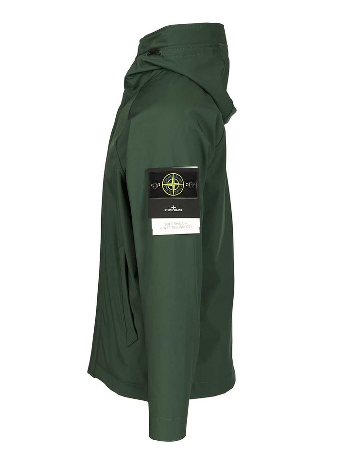 Stone Island Parka Soft Shell-R E.Dye® Coats - Verde | de5e3a8f45da31fac9fedc88a177281278db7c45
