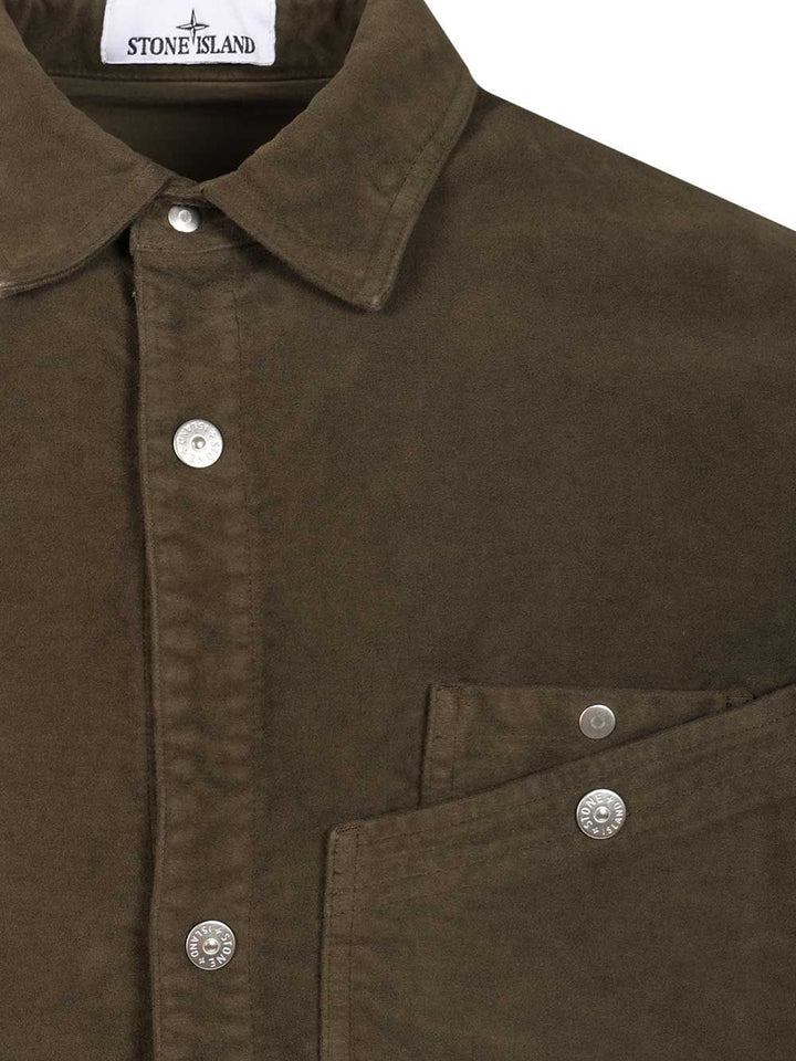 Stone Island Overshirt Shirts - Verde | 5f7d59f6ebcfc0daad65ba836710518df30a34ba