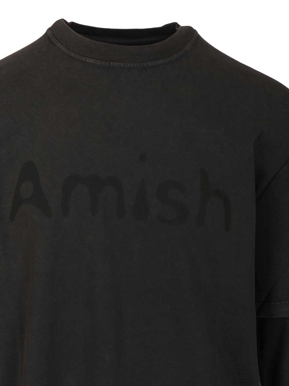 Amish Double-Sleeved T-Shirt - Nero | 15263923241340124e89d7b6981fff5277c211c6