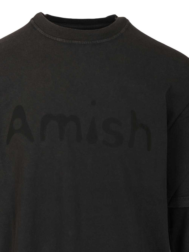 Amish Double-Sleeved T-Shirt - Nero | 15263923241340124e89d7b6981fff5277c211c6