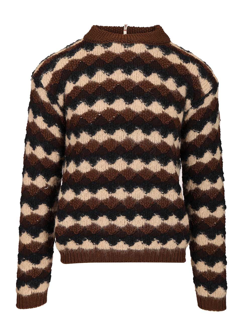 Moncler Grenoble Apres Ski Sweater Knitwear - Multicolor | 92b0cc55ccf843bd694419c50d1e14dc7480d4f3