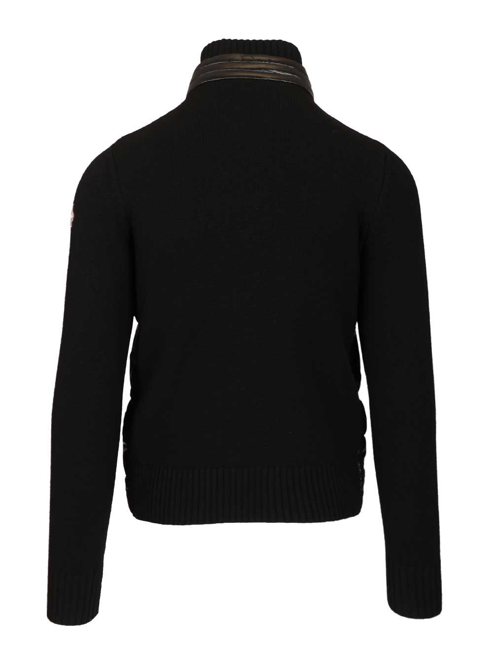 Moncler Grenoble Padded Cardigan Knitwear - Nero | 220c1c55660ea74af89041520ec48cff4d06a284