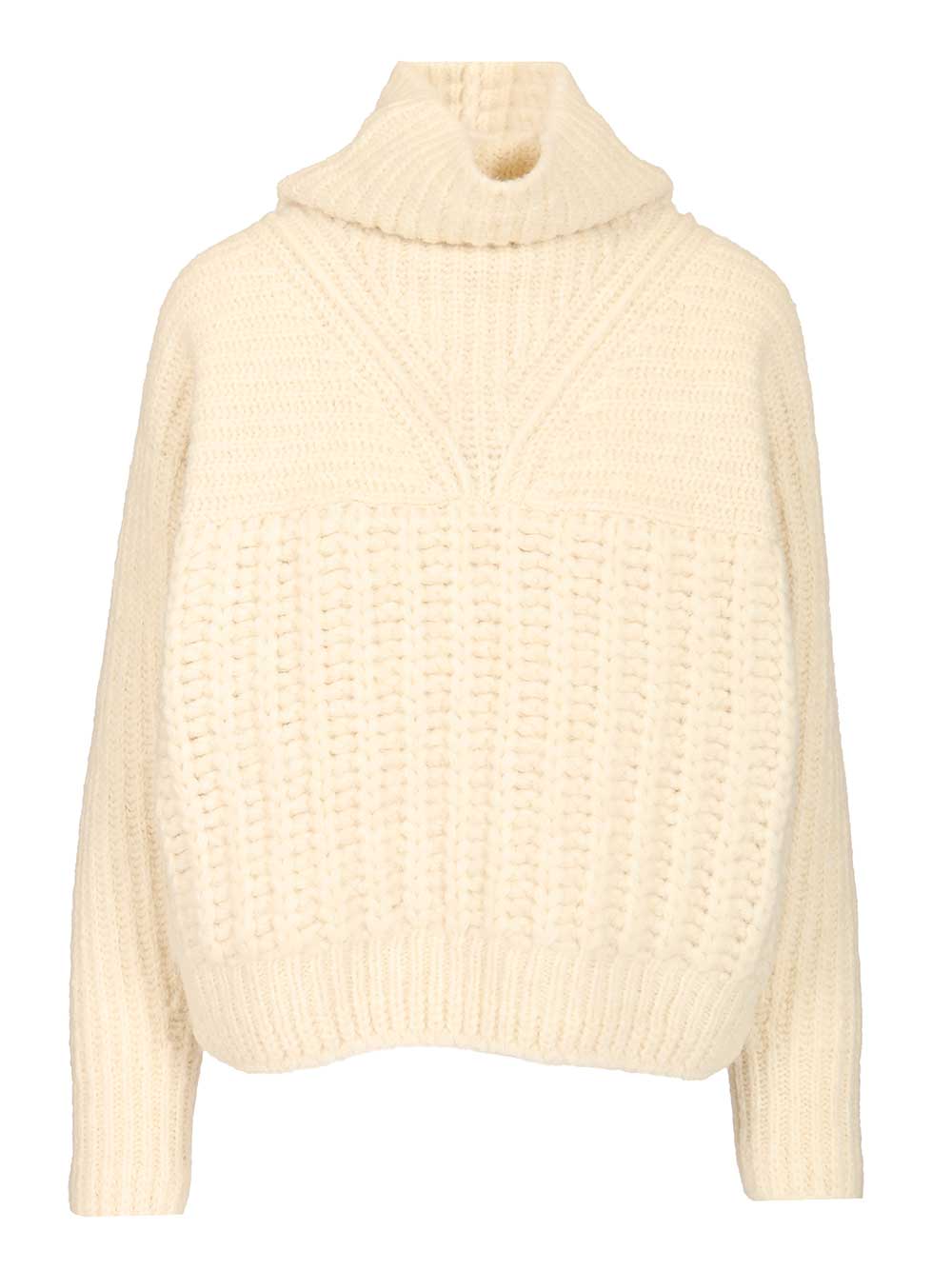Moncler Grenoble Turtleneck Sweater Knitwear - Bianco | b17173f55992e7d5ddda82a28b513dd6ca8935ec