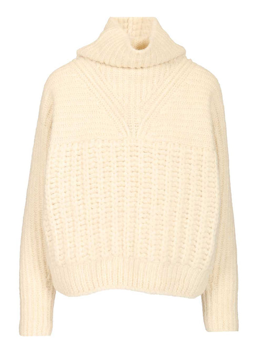 Turtleneck Sweater Knitwear Bianco