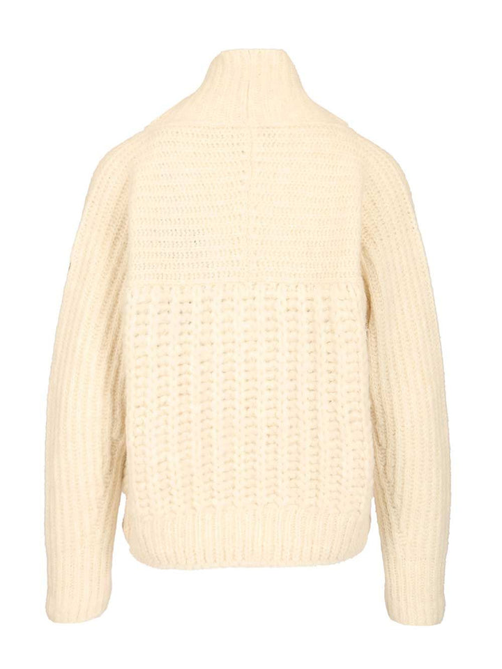 Moncler Grenoble Turtleneck Sweater Knitwear - Bianco | 6c9384db1a312217c2e509ca1e10cf6886fe4ffd