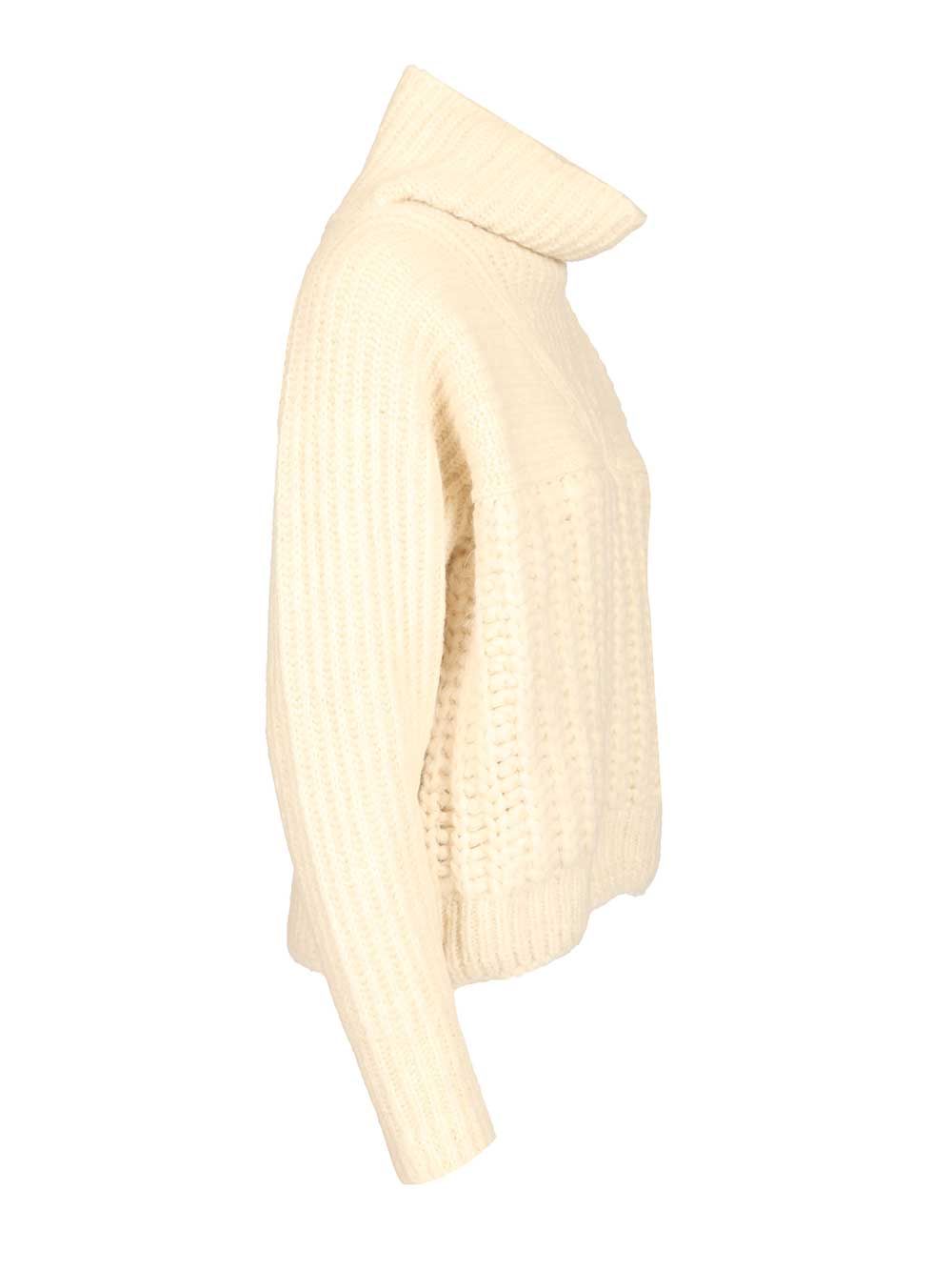 Moncler Grenoble Turtleneck Sweater Knitwear - Bianco | e75ad2e3f958449874966f2c1615f7d9d2056be9