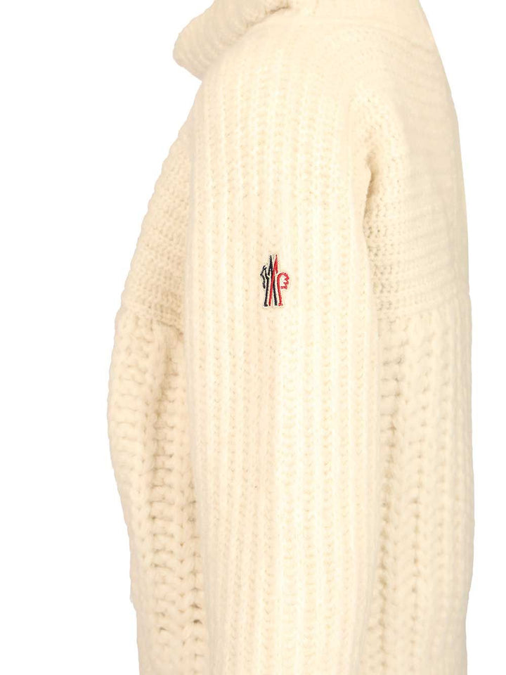 Moncler Grenoble Turtleneck Sweater Knitwear - Bianco | d1d38ef542554175ada50734f6dcc355e6f7b9bd