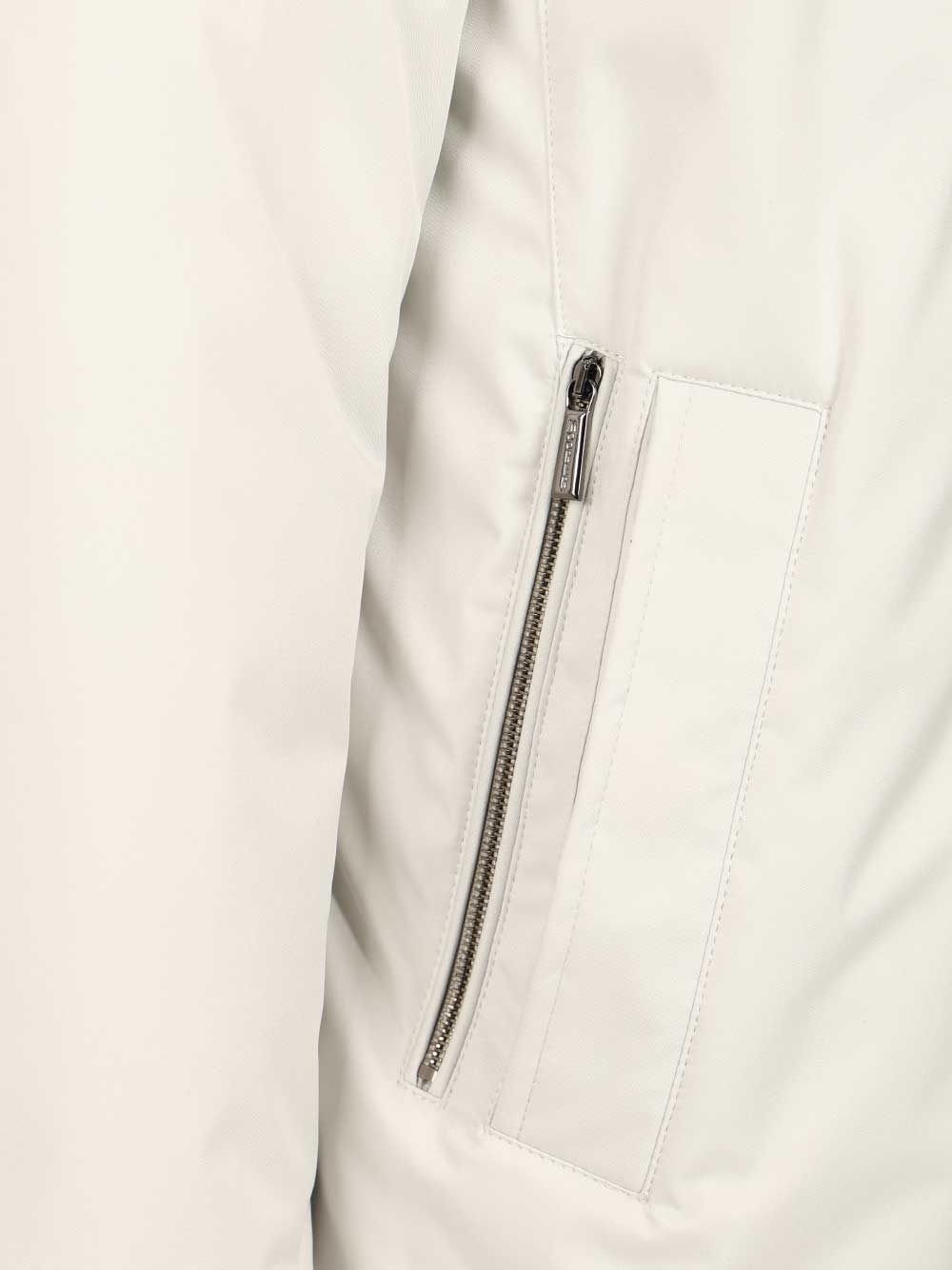 Moorer Vermont-Ads Long Down Jacket Coats - Bianco | 6c70d1d1aa6a24d5a9744636738d927c64f553c5