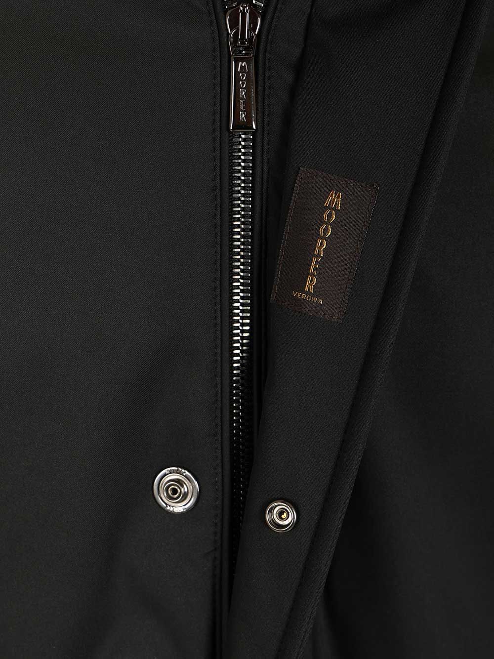 Moorer Vermont-Ads Long Down Jacket Coats - Nero | 3399bc1150ab1381c6733f76de51481553ea254a