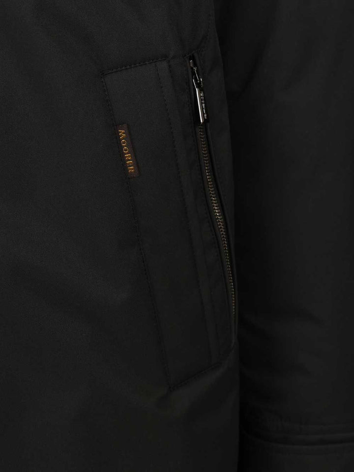 Moorer Vermont-Ads Long Down Jacket Coats - Nero | 925d5903448547ea02a57e6fe2de3932d563591d