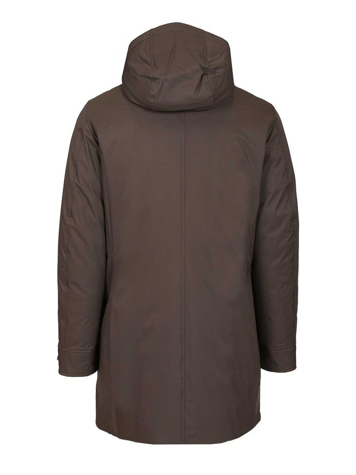 Moorer Vermont-Ads Long Down Jacket Coats - Grey | 839cb8b60650da01b45a54589d9dbe164672d37c