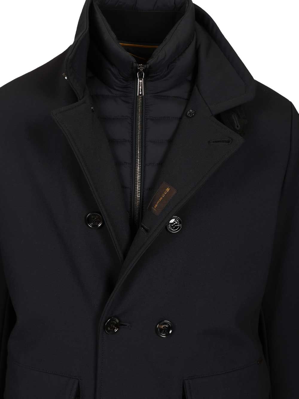 Moorer Bas-Tz Jacket Coats - Blu | 88601e146b0d2a26e1a17c3a9242ca6bbaf35ab8