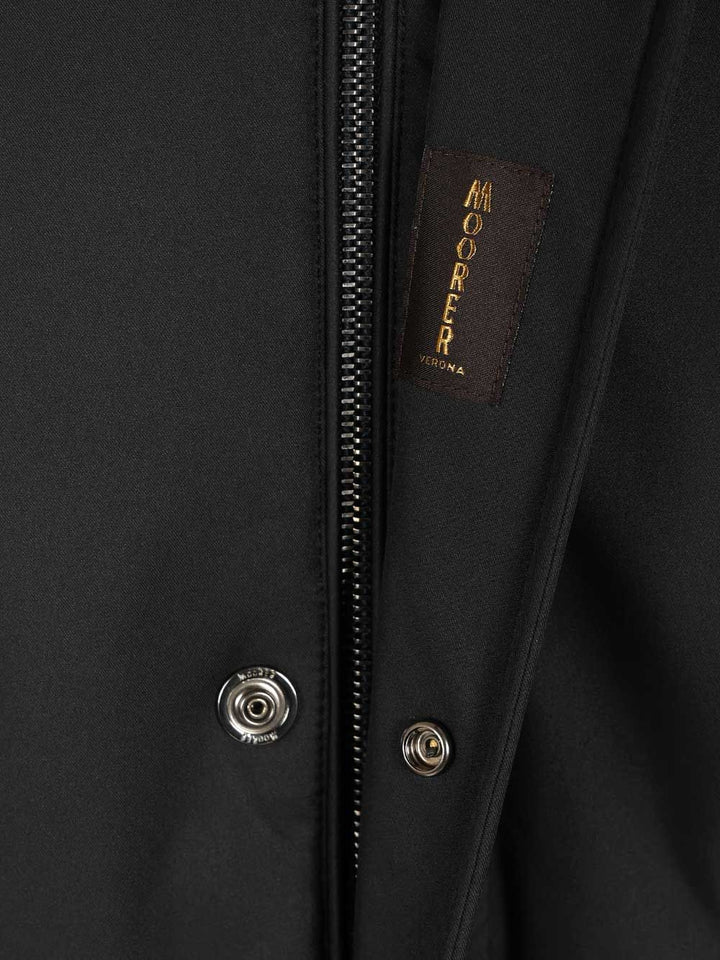 Moorer Vermont-Ads Long Down Jacket Coats - Blu | c67f421ebebce3e89cafd5ba1fd7fa6b9e22ac74