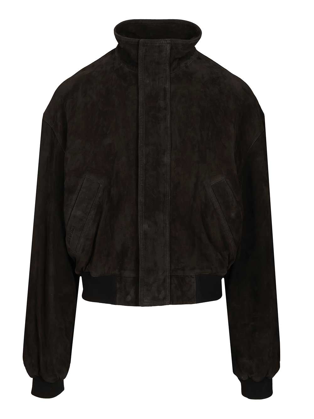 Balenciaga Suede Jacket Giacche - Nero | e4a1443a4dcba75af84061bdd604e3e8c246ddbb