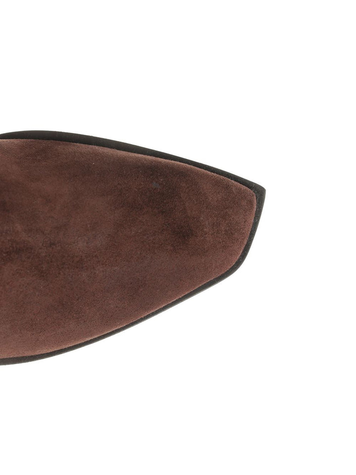 Jimmy Choo Hart Stitch Suede Boots - Marrone | e382509f0a451b4855408d8bf3a39b3aa0a66d0b