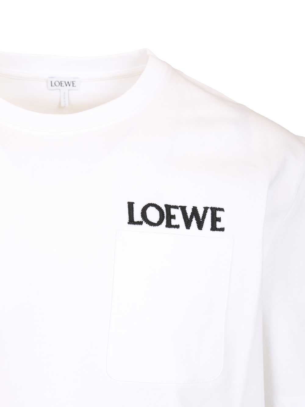 Loewe Relaxed Fit T-Shirt - Bianco | 931ffb1ae6e706fe85fcbb473550697057eef5ff